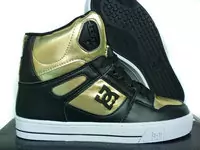 dc shoes pixie heart skate shoes-black gold